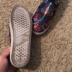 Shoes - Embroidered tenis-shoes blue navy 8.5 Shoes - Embroidered tenis-shoes blue navy 8.5